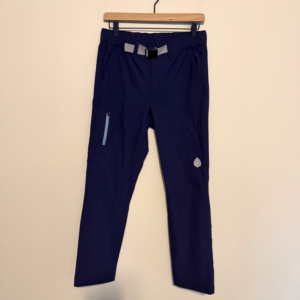 Stio Pinedale belted pants blue 6S nylon gorpcore outdoor hiking camping